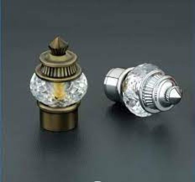 Crystal Diamond Aluminium Curtain Bracket Heavy (50 MM 1 PAIR)