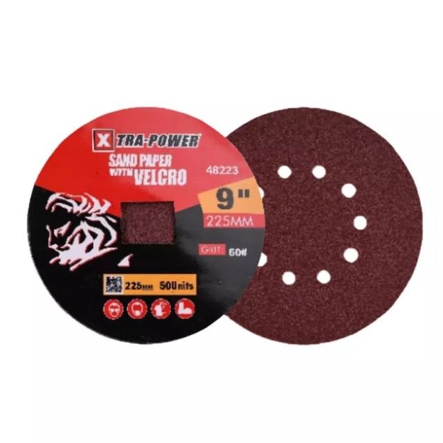 Xtra Power 225 mm #220 Grit Maroon Waterproof Sand Paper with Velcro